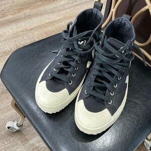 Veja high top black sneakers, excellent condition. Size 9
